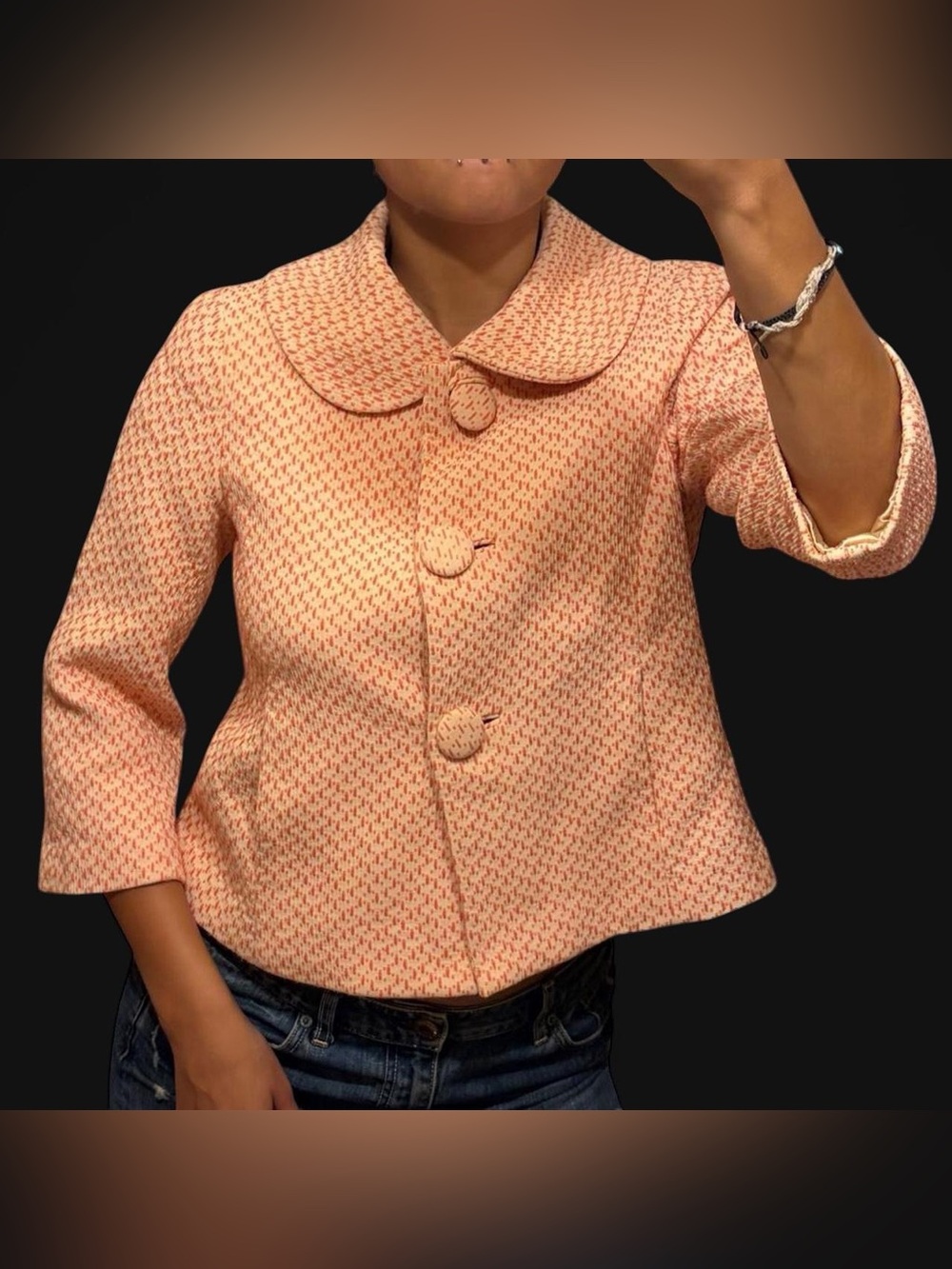 Y2K Pink Babydoll Peacoat Jacket by Banana Republic!